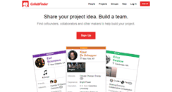 Desktop Screenshot of collabfinder.com